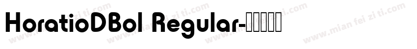 HoratioDBol Regular字体转换